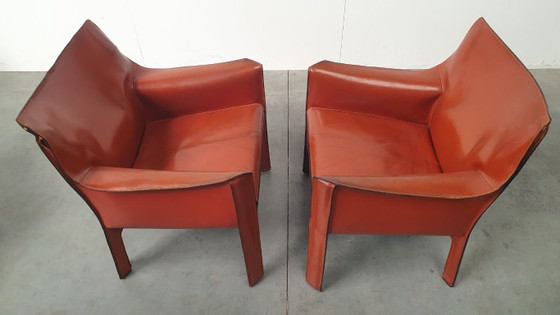 Mario Bellini Cassina CAB Lounge Chaises Design Vintage – Fauteuils, Leather (photo 13 of 21)