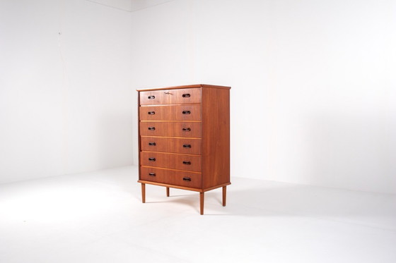 Image 1 of Cómoda de teca de mediados de siglo, moderna y escandinava, década de 1960