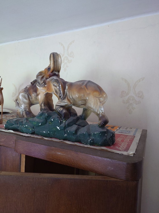 Image 1 of Statua decorativa vintage di elefante