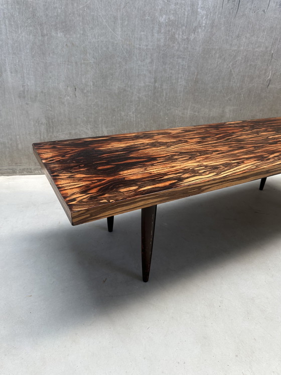 Image 1 of Vintage Macassar coffee table / side table - ebony
