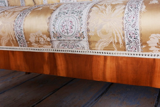 Restored Biedermeier Sofa, by Josef Danhauser, Cherry Wood, Austria, 1820s – Textile (photo 11 of 13)