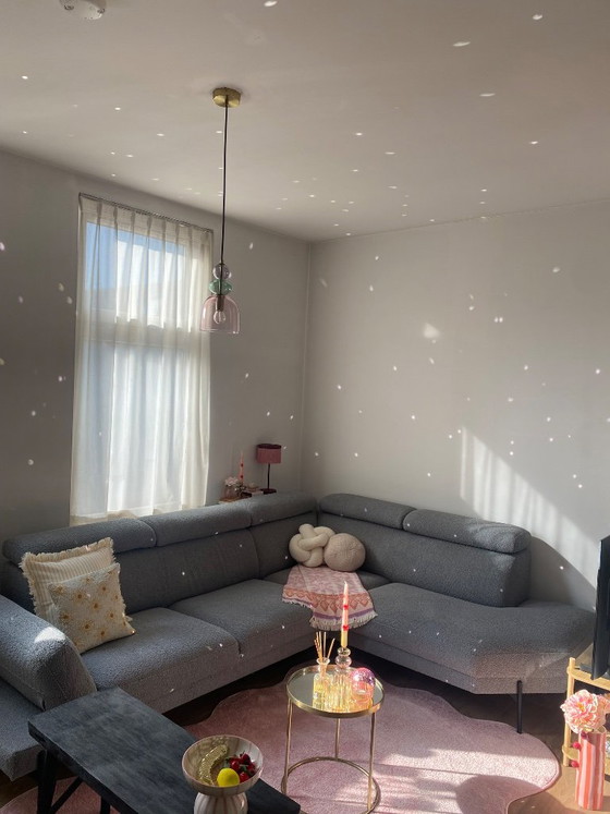 Graues Bouclé-Sofa Goossens – Ecksofas, Stoff (photo 4 of 8)