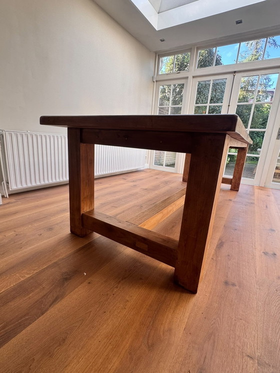 Solid Oak Dining Table 280x100cm – Wood (photo 4 of 11)