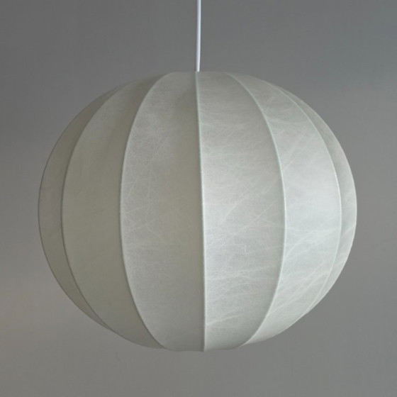 Image 1 of Vintage Cocoon Hanglamp van Goldkant – Duitsland 1970s – 35 cm – E27 – bolvormige Space Age Lamp