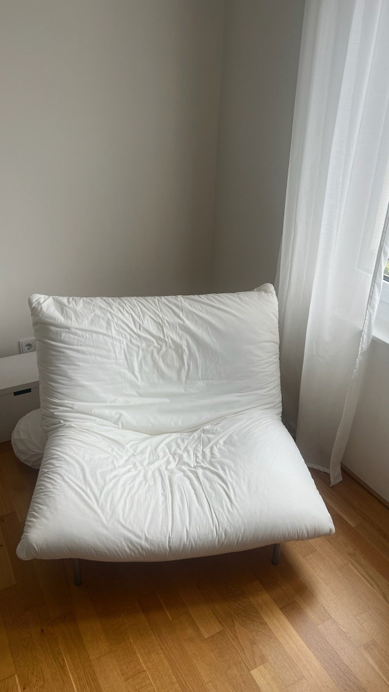 Sillón de diseño Ligne Roset Calin (Pascal Mourgue) Blanco Crema – Sillones, Textil (photo 9 of 9)