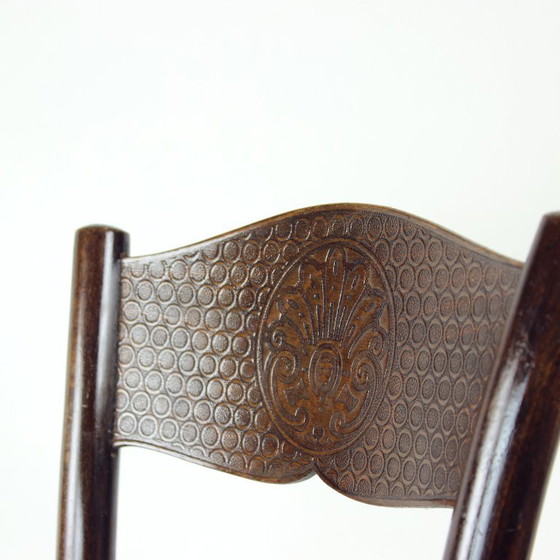 Image 1 of Chaise vintage en bois courbé, design Thonet, Tchécoslovaquie, années 1940