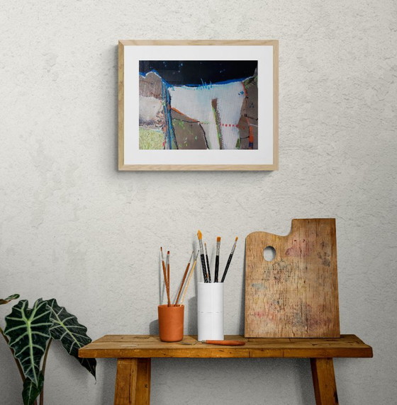 Cliff - Painting - Acrylic Mixed Techniques – Paintings & Drawings, Canvas (photo 4 of 5)