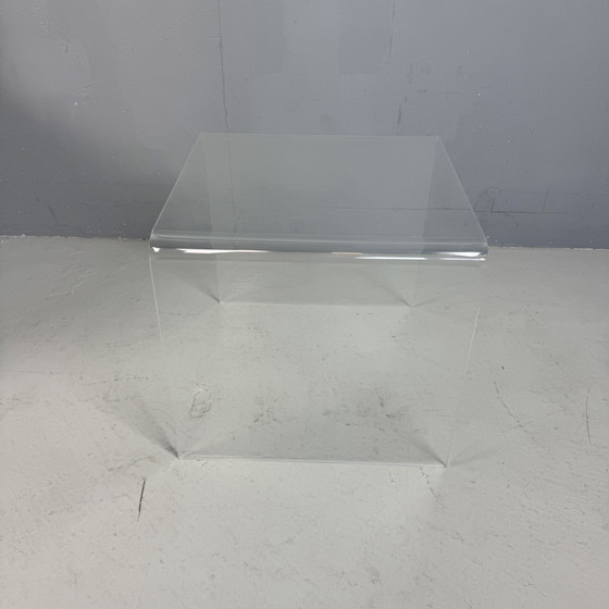 Image 1 of Vintage perspex side table