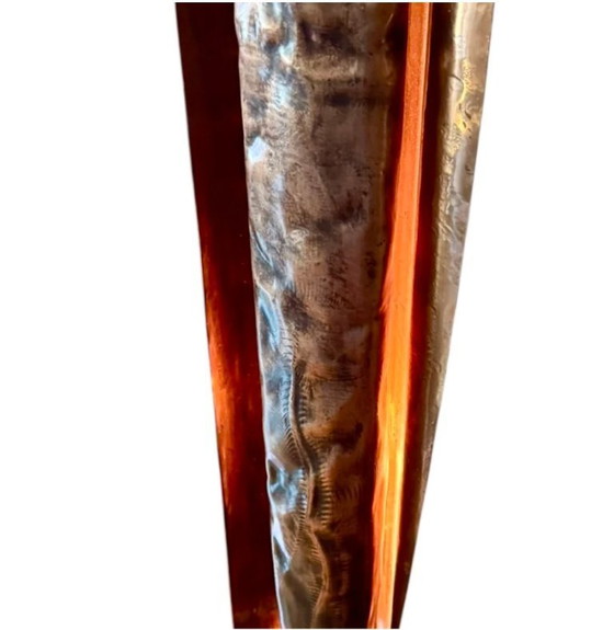 Image 1 of Unique Brutalist Table Lampshade – Vintage 1970s