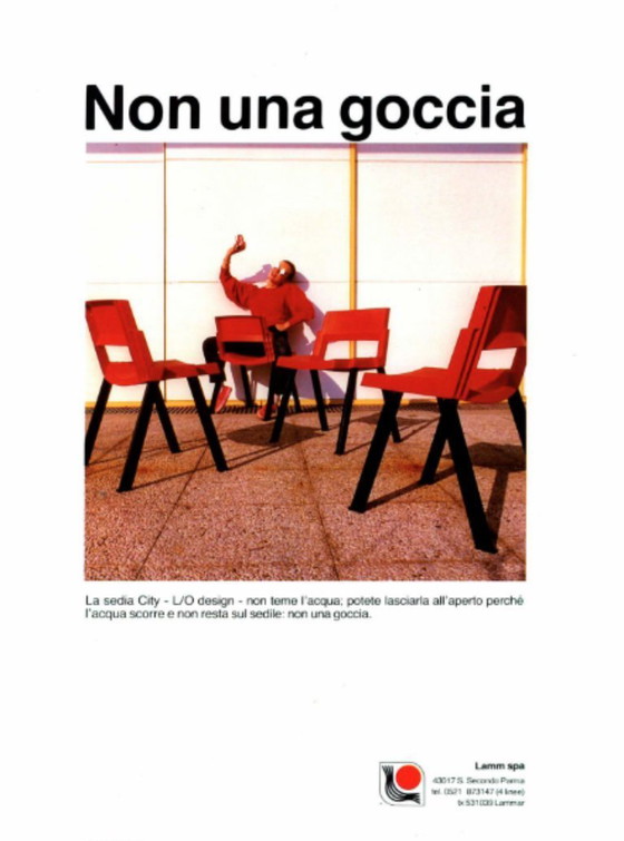 Image 1 of Set aus 4 postmodernen „City“-Stühlen von L/O für LAMM 1980er Jahre