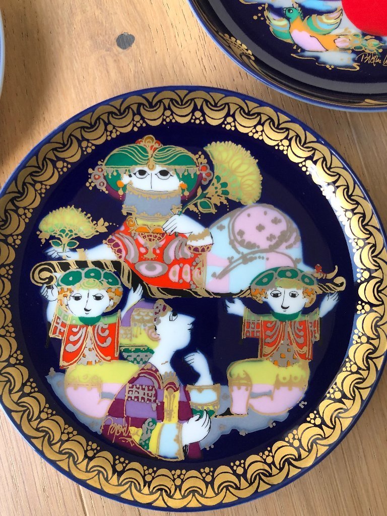 Set di 14 piatti da collezione Rosenthal disegnati da Bjorn