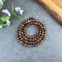 Wood Bead Mala Necklace Bracelet, 108 Prayer Beads Mala, Custom Wooden Mala, Japa Mala Necklace, Natural Wooden Bead Mala, 8mm B