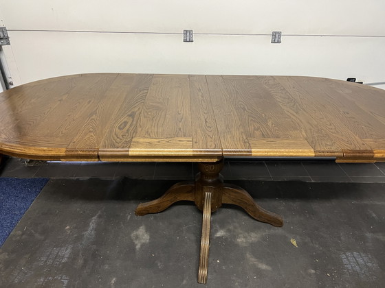 Image 1 of Bannink Art Nouveau oak dining table