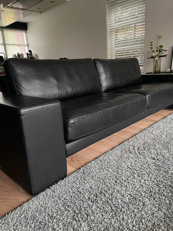 Rolf Benz EGO 4-seater Sofa black leather (photo 7 of 8)