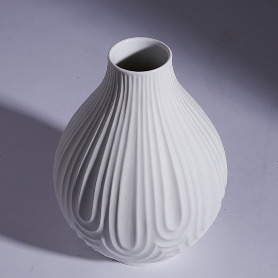 Image 1 of Vintage vase by Heinrich Porzellan OP Art, 1970s