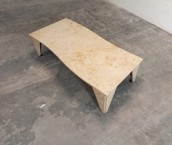 Image 1 of Vintage tessellated stone coffee table 