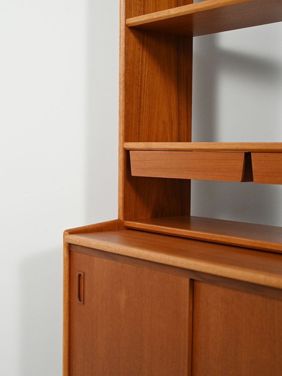 Image 1 of Librería escandinava de teca con cajones suspendidos