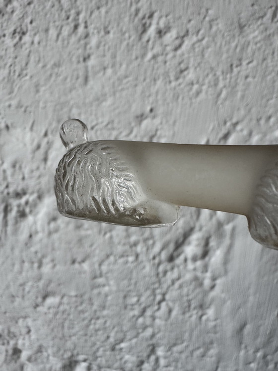 Image 1 of Art Deco Glass Poodle Knife Holder