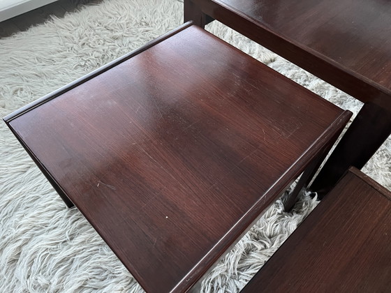 Image 1 of ENSEMBLE DE 3 TABLES GIGOGNES MODÈLE 777 PAR AFRA SCARPA & TOBIA SCARPA POUR CASSINA, ANNÉES 1960