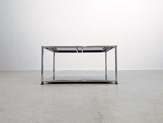 Image 1 of Original USM Haller coffee table Fritz Haller black coffee table