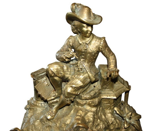 Antico orologio da camino francese – Japy Frères – Ottone – Brass (photo 7 of 9)
