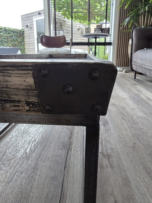 Beautiful industrial coffee table