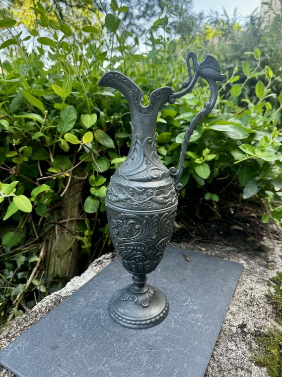 Grande brocca-vaso Art Nouveau, antica Italia. – Vasi, Metal (photo 2 of 9)