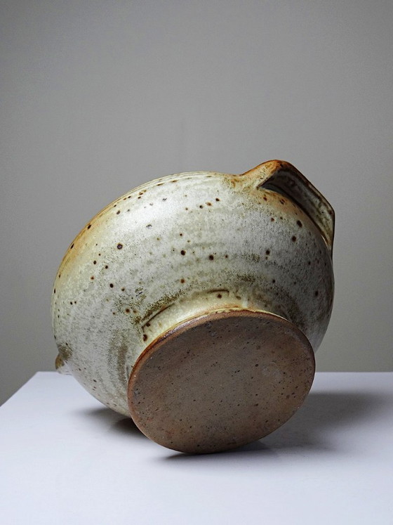 Image 1 of Glazed stoneware pot, Prudhomme La Borne vintage 1970s-80s
