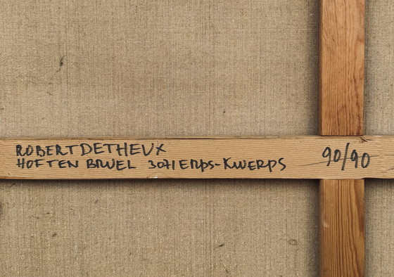 Image 1 of Robert Detheux - Pittura onirica surrealista - La folle à la mouche - 1978