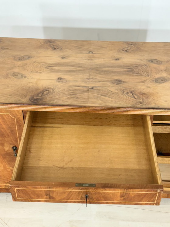 Image 1 of Beautiful Art Deco desk / vintage office desk / work table / table