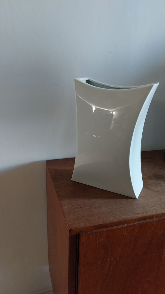 Weiße Vase von Rosenthal, Vasen, Porzellan (Foto 2 von 5)