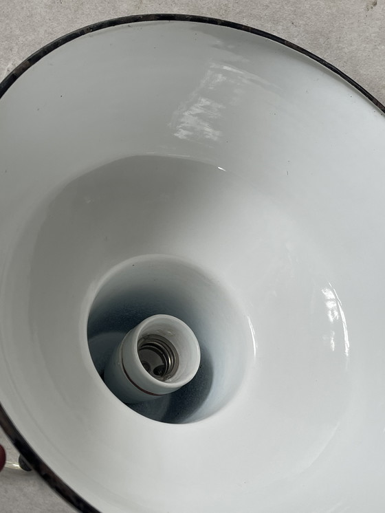 Image 1 of Emaille industriële lamp 