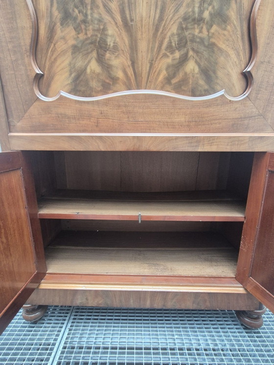 Beautiful antique Biedermeijer secretaire / cabinet, Sideboard, Wood, Brown (photo 13 of 13)