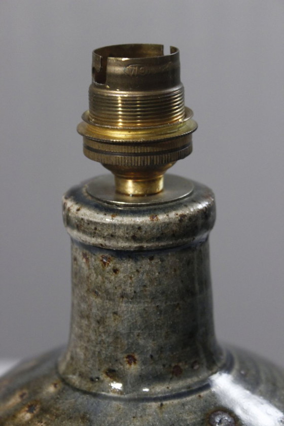 Image 1 of Base per lampada in gres pirite smaltato di Puisaye Denis Avonts La Borne anni '80