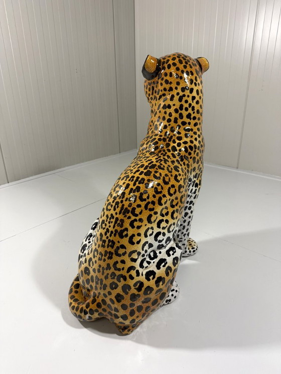 Grande Leopardo in Ceramica Italiano Anni '70 – Oggetti decorativi (photo 6 of 15)