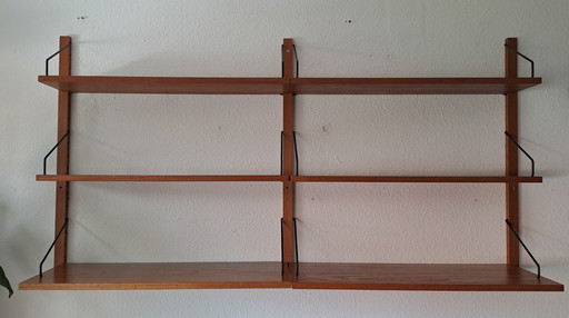 Mid Century Poul Cadovius Royal Système d'étagères en teck années 60