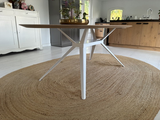 Image 1 of Seuren Zwaan dining table, Elips oak, 110x210