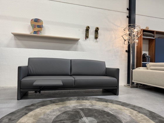 Image 1 of Rolf Benz Cara Sofa, graues Leder, 220