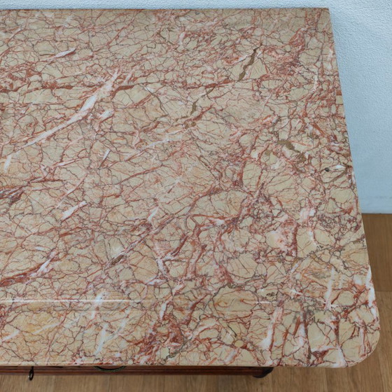 Image 1 of Comò antico d'epoca, cassettiera, mobili da bagno con piano in marmo.