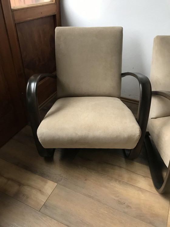 Set of H 269 Lounge Chairs by Jindrich Halabala, 1930s, Armchairs (photo 7 of 8)