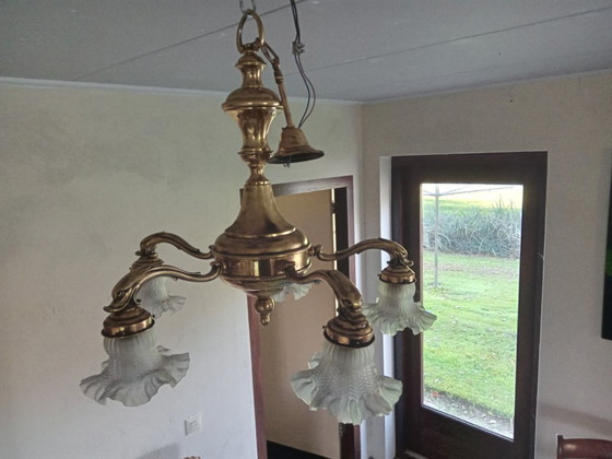 Lampade a sospensione in ottone – Lampadari, Vetro (photo 2 of 6)
