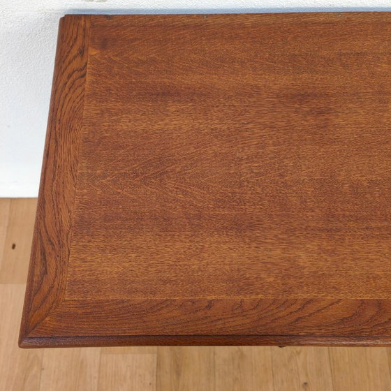 Tavolino Vintage Stile Rustico Scrivania Toletta Mobile TV, Tolette, Legno, Ottone, Marrone (foto 9 di 12)