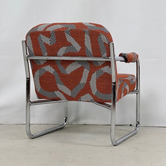 Image 1 of Bauhaus-Style Reupholstered Armchairs, 1990s