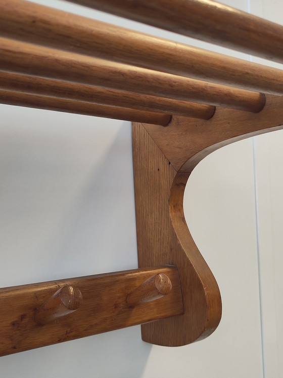 Image 1 of Minimalist wooden wall coat rack