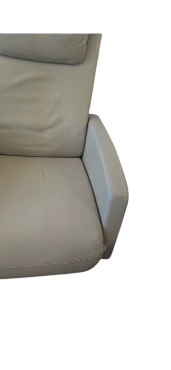 Image 1 of 1x Rolf Benz LSE 5800 relaxfauteuil leer olijf luxe meubilair