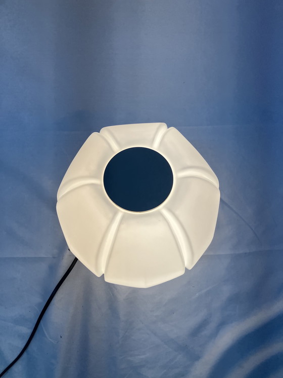 Image 1 of Vintage opaline lotus plafond of Wandlamp Glashütte Limburg