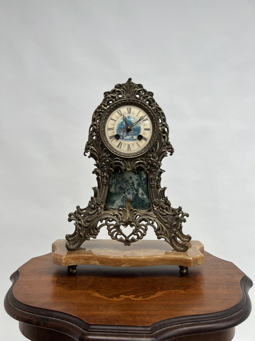 Antieke Rococo stijl schouwklok 