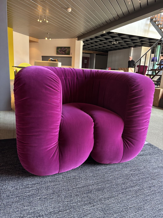 Image 1 of Poltrona lounge Desede DS 707 in velluto fucsia, modello da esposizione LP € 6.180