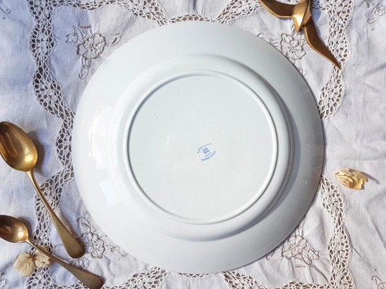 Piatto rotondo Katecrown Ironstone con motivo floreale blu – Stoviglie (photo 4 of 5)