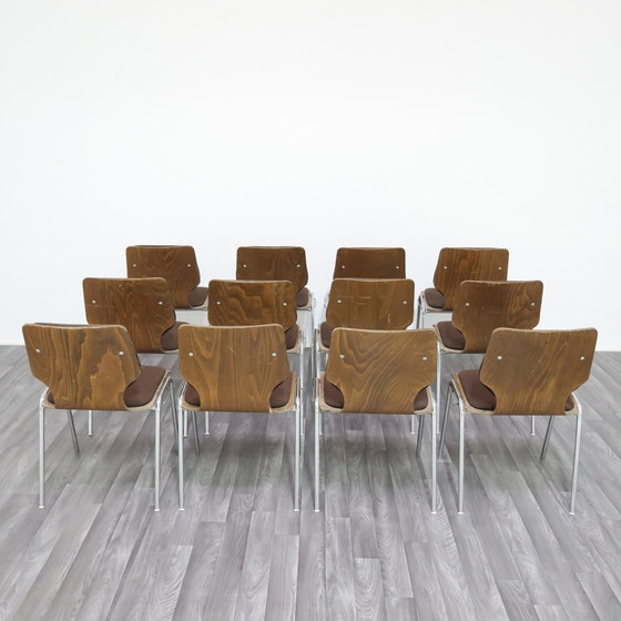 Image 1 of Carlo Ratti Office Set 12 Sillas Diseño Moderno Años 70